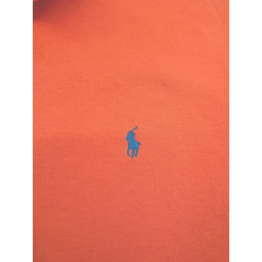 Polo Ralph Lauren Mens XL Short Sleeve Soft Cotton Polo Orange Preppy Casual